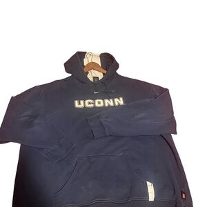 Vintage Nike UCONN Navy Blue Hoodie